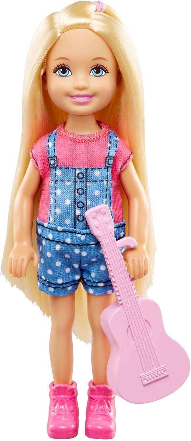 Barbie Camping Fun - Chelsea w/Ukulele and Boy w/Fishing Pole Bundle