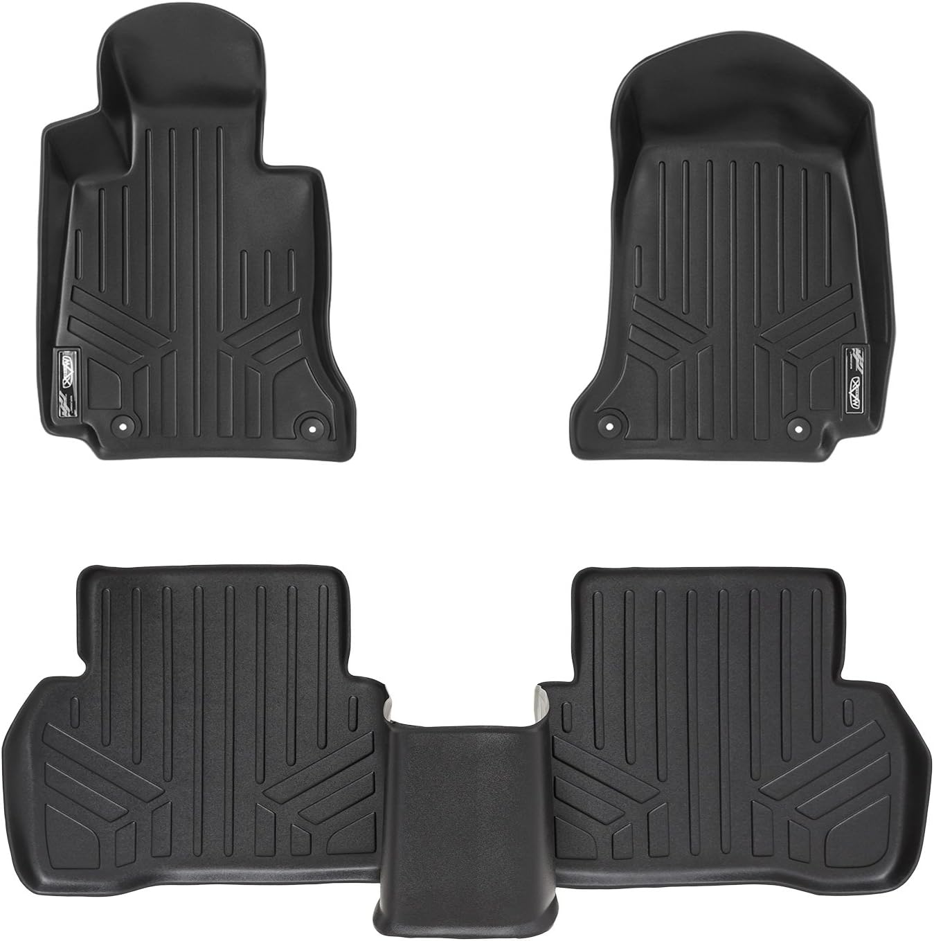 MAXLINER Floor Mats 2 Row Liner Set for 2017-2023 Mercedes-Benz AMG C 43
