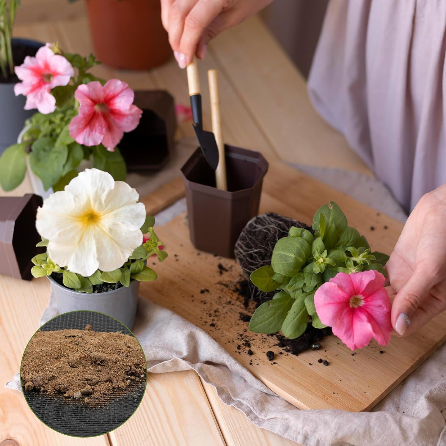 15 PCS Flower Pot Hole Mesh Pad, 11.8x7.8 Inch Plant Drainage Screen Mesh Bonsai Meshs Planter Meshs Drainage Screen BonsaiMesh DIY Drainages Netting Bonsai Bottom Grid Mat Keep Soil from Flowing Away thumbnail