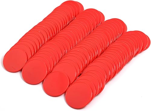 Miniatura 10 de 100pcs 32mm1.26 Inch Opaque Plastic Learning Counters Disks Mini Poker Chips Game Tokens with Storage Box