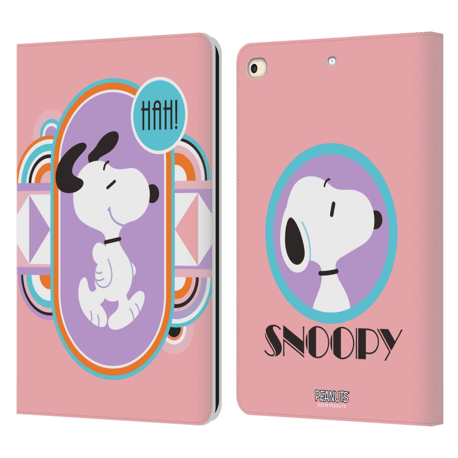 Protection iPad 9.7 cuir Peanuts étui portefeuille Apple iPad 2018 2017 Snoopy