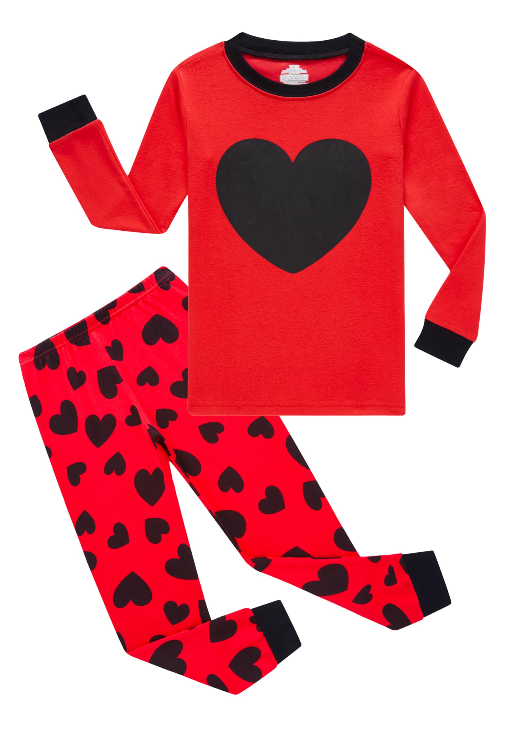 KikizYe Little Big Boys Girls Pajamas Set Kids PJs 100% Cotton Sleepwear