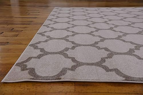 Vista 533 de Unique Loom Trellis Collection - Alfombra estilo marroquí de enrejado gris oscuro (8' 0 pies x 11' 0 pies)