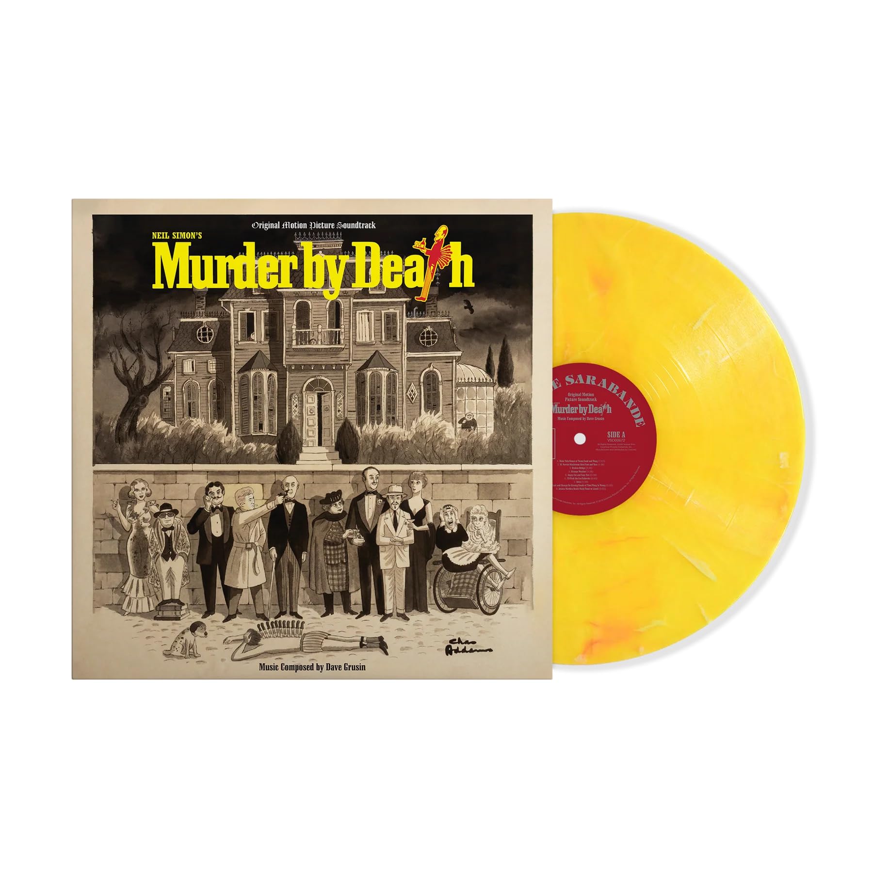 MURDER BY DEATH * DAVE GRUSIN * EXCLUSIVE YELLOW VINYL SOUNDTRACK * 500 ONLY!