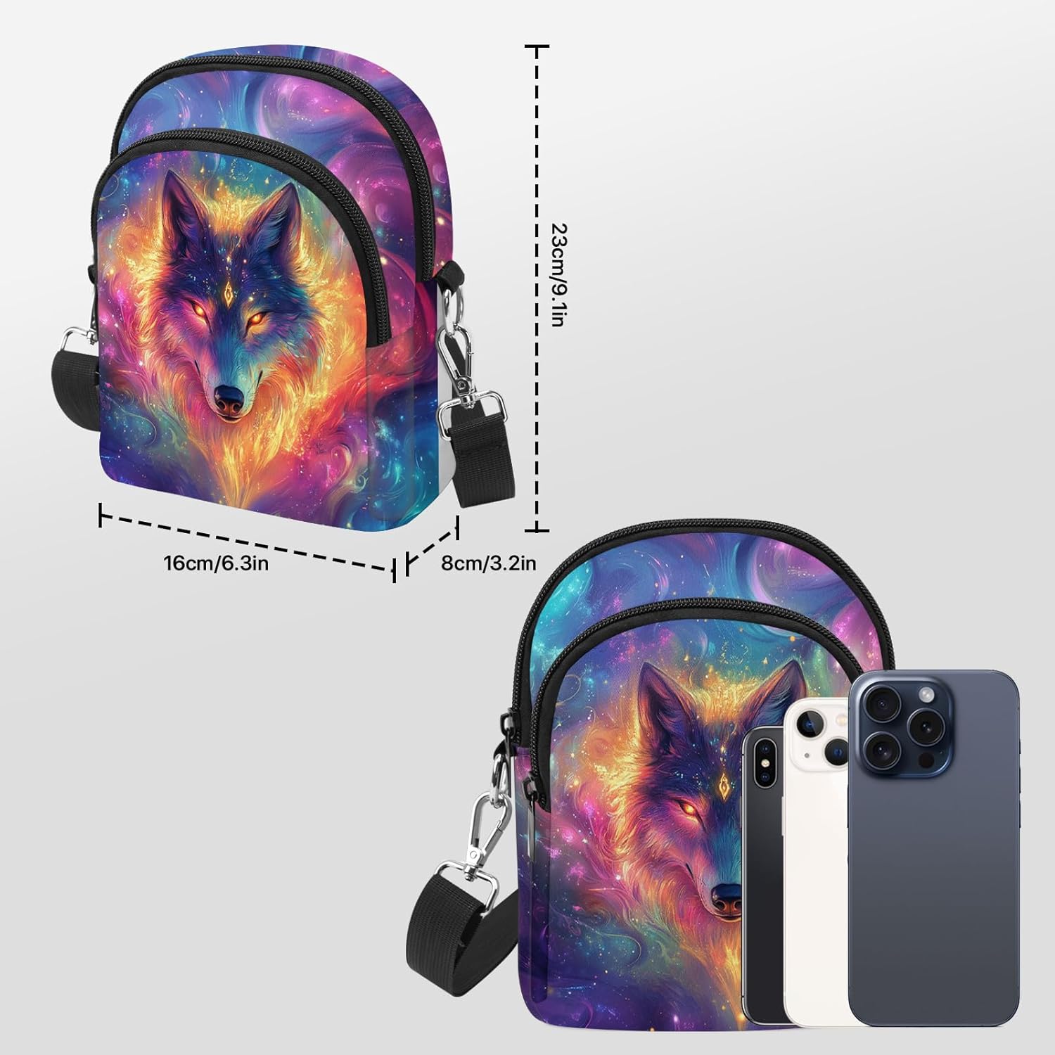 Small Crossbody Bags for Women Cell Phone Purse Lightweight Shoulder Bag with Adjustable Strap Casual Waterproof Travel - Image 5