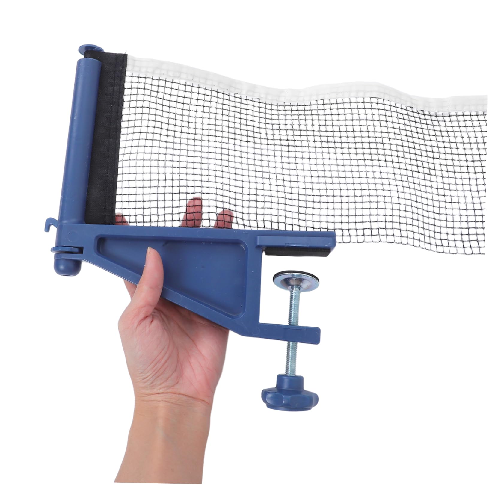 Toddmomy Tischtennisnetz Mit Klemmen Und Pfosten-Set Robustes Netzgewebe Und Stabile Kunststoffpfosten Kompatibel Für Indoor Und Outdoor Tischtennisplatten Installieren Transportieren