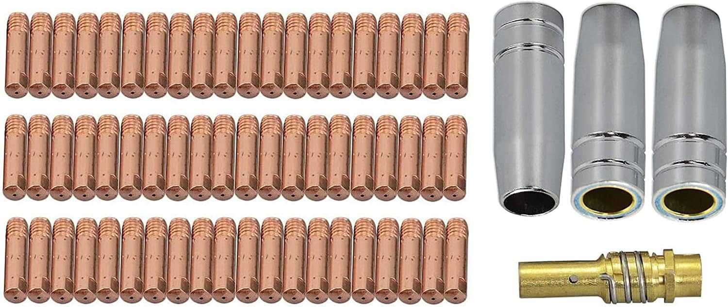 RIVERWELD Mag Mig Consejo De Contacto 1.0 Mm M6x25 Mm 140.0253 Fit 15AK MB15 Torcha De Soldadura 50pk