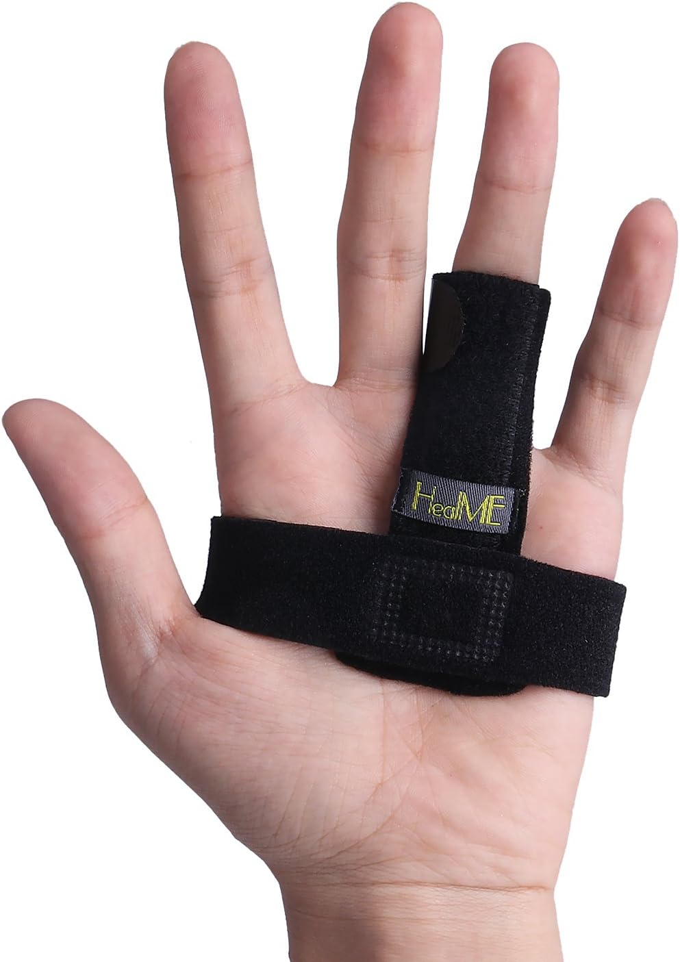 Trigger Finger Splint for Middle Finger, Pinky Finger, Ring Finger, Index Finger Brace - Mallet Finger Splint Support - Adjustable Fixing Belt with Built-in Aluminium (Finger Splint Upgrade)