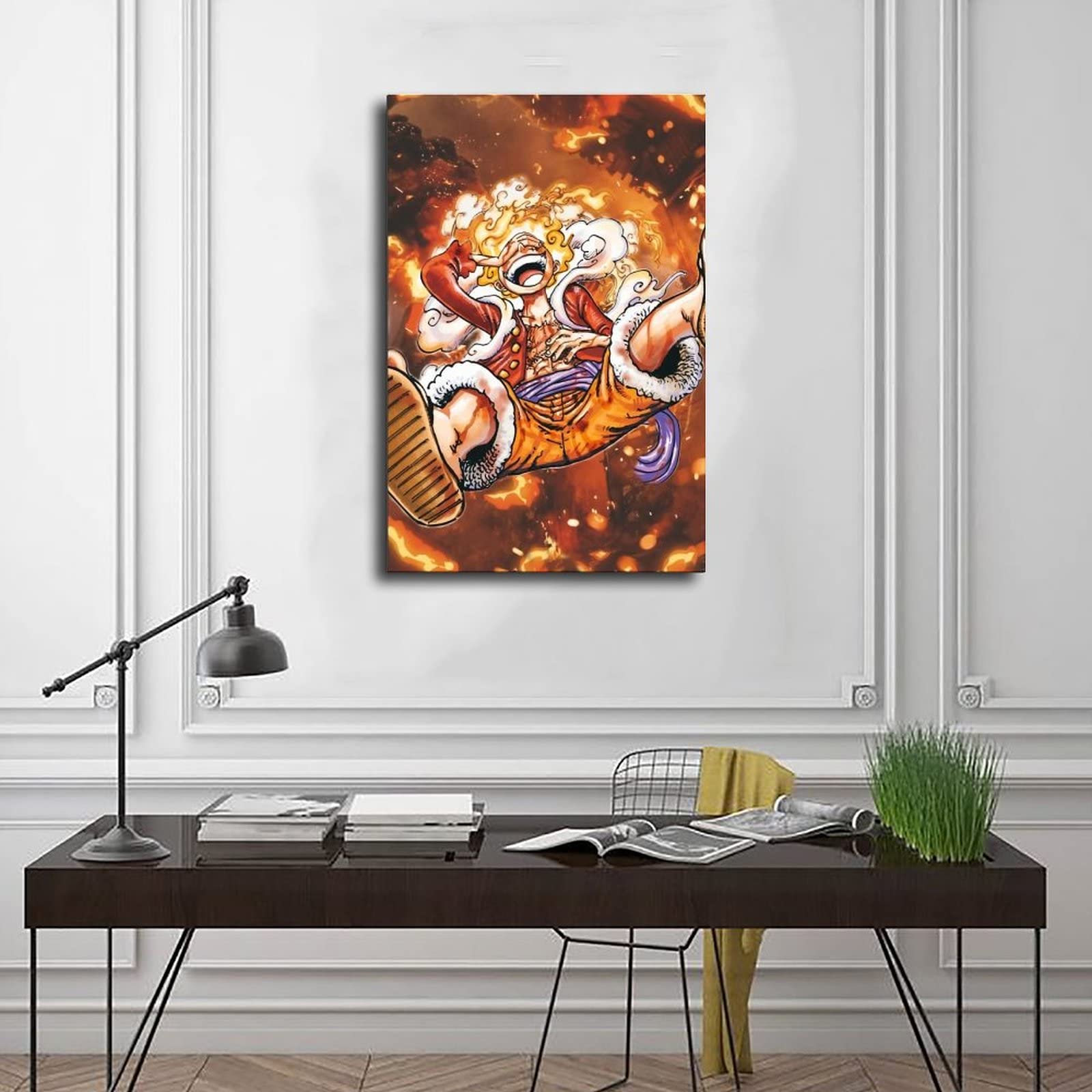 Amazon.com: 動漫Onie Piece Monkey D. Luffy Gear 5 Nika Type 海報