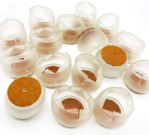 Miniatura 8 de Maydahui 16 protectores redondos para patas de silla, fundas de silicona para patas de mesa, para muebles que evitan arañazos, deslizamientos, tapas