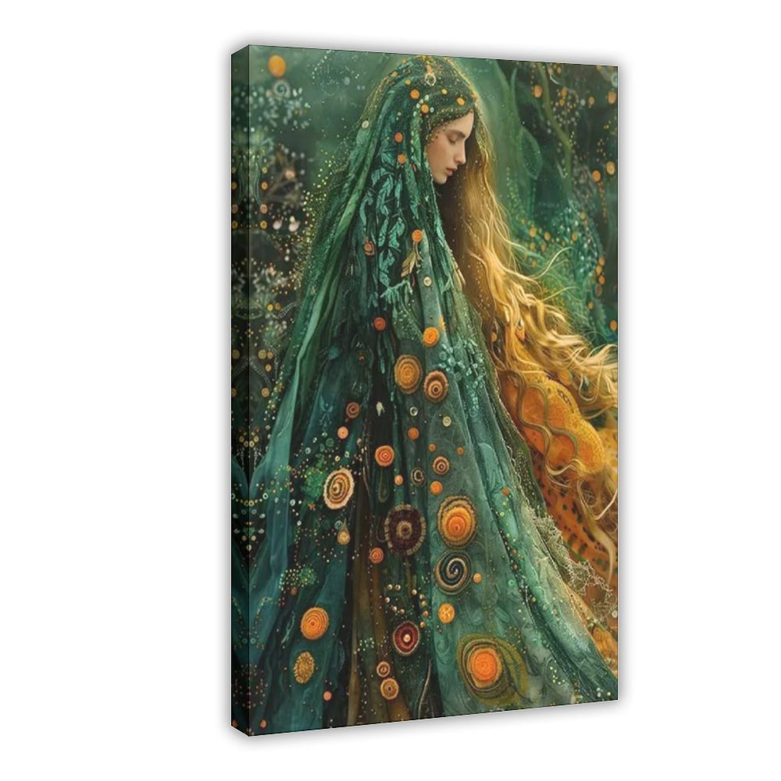 UTGN Goddess Danu Canvas Fantasy Art Canvas Poster Wall Art Print Picture Paintings 08x12inch(20x30cm)