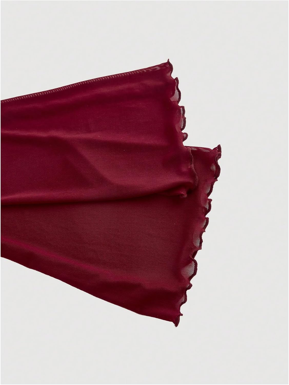 Women's Y2K Off The Shoulder Tops Long Bell Sleeve Mesh Shirt Ruched Crop Top Rave Clubwear - Image 4