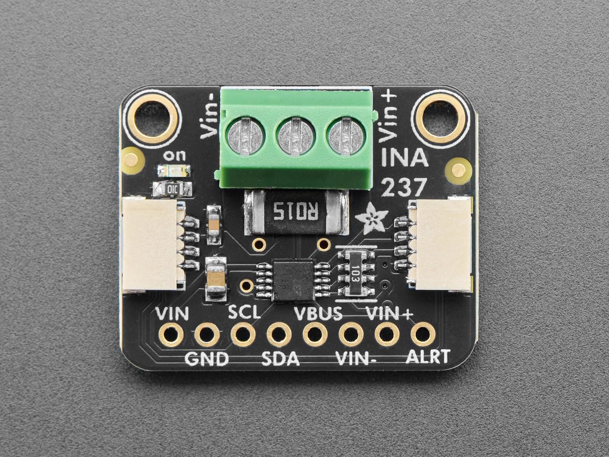 Adafruit INA237 85V 10A 16-bit DC Strom-, Spannungs- und Leistungs-Monitoring, STEMMA QT, 6340