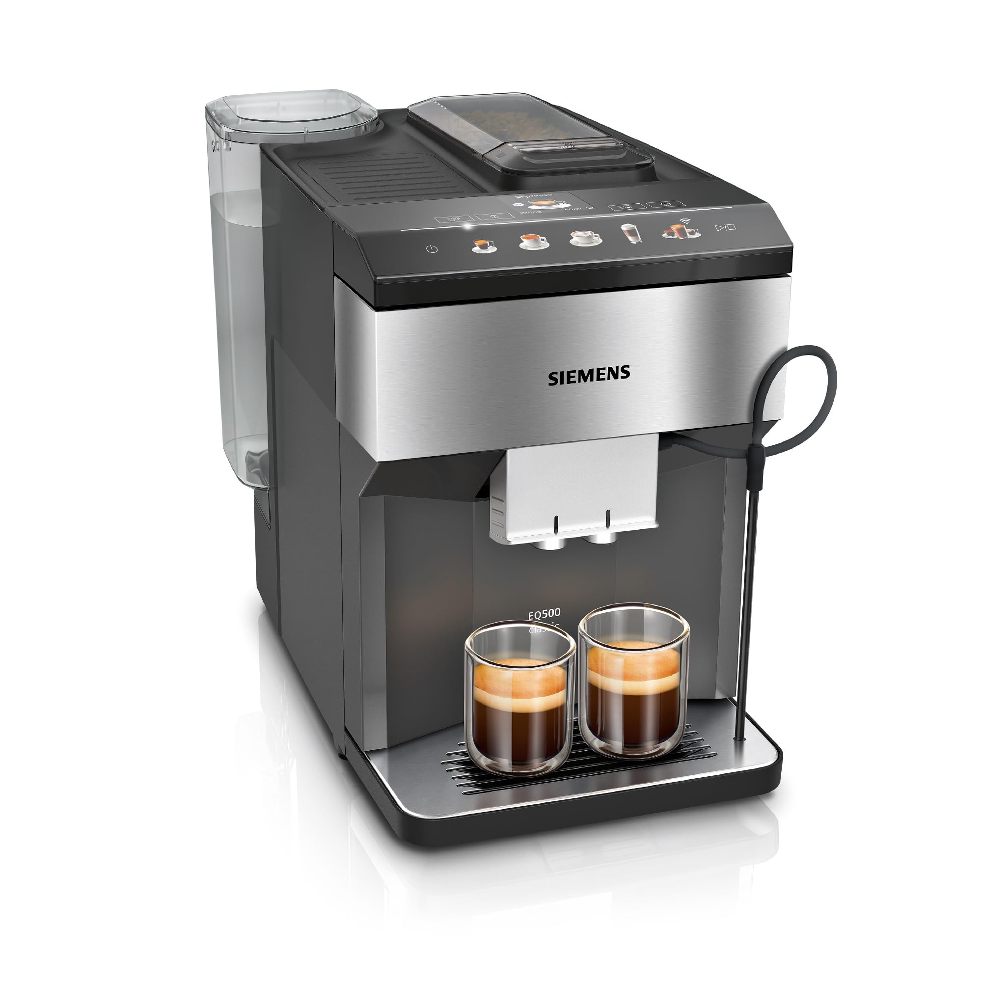 Siemens EQ500, machine à café tout automatique, Home Connect, aromaDouble Shot