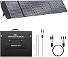 Ecosonique 400W Portable Solar Panel for Most Power Stations, Foldable & Lightweight Solar Suitcase with Kickstands, 40V MC4 & Multi-Output for Solar Generators, RVs, Camping, and Outdoor Use