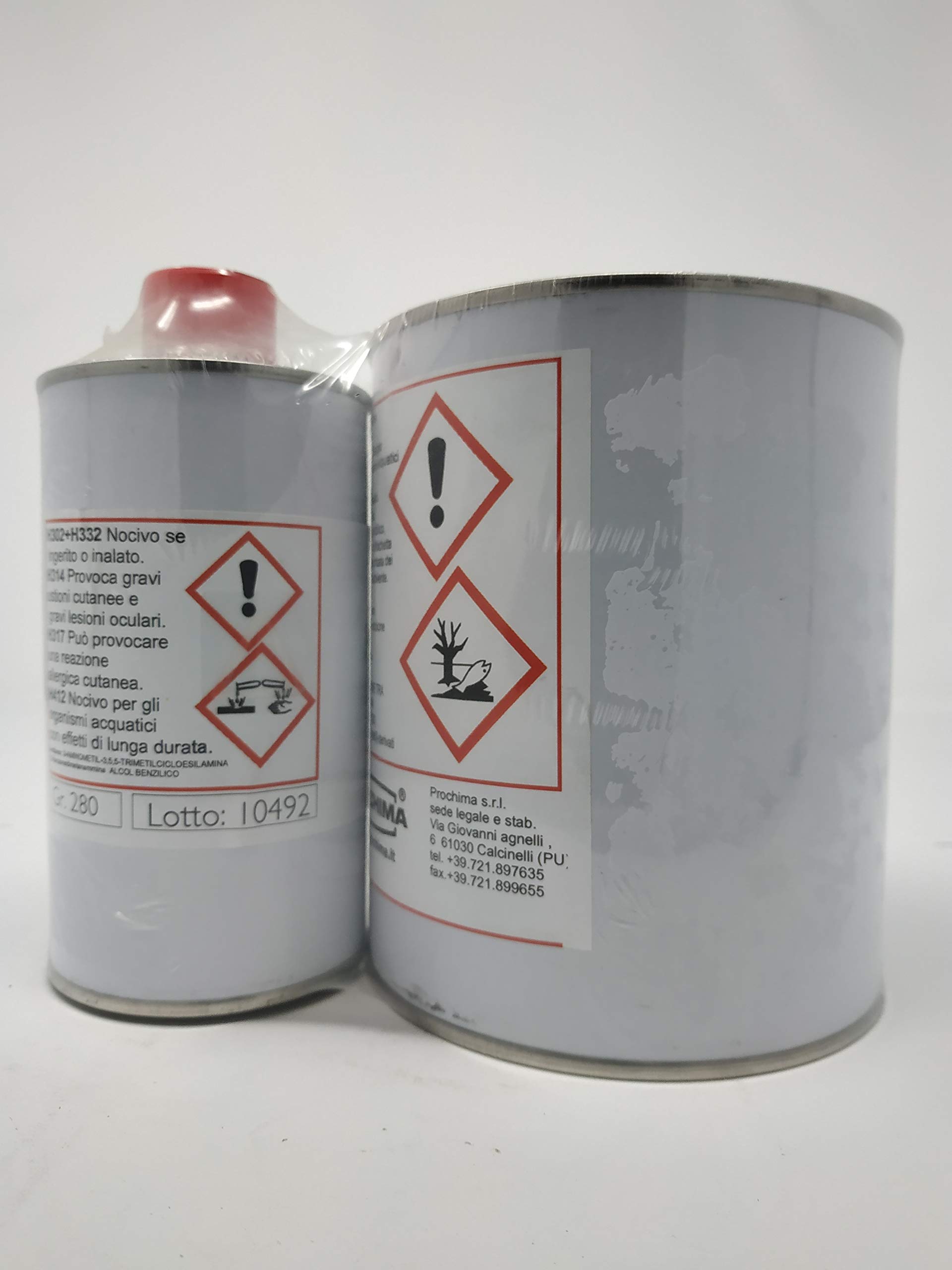 Prochima, Resingear Carbon A+B, Resina Speciale ai Nanotubi di Carbonio, Prodotto Ideale per Ottenere Copie di Ingranaggi e Parti Meccaniche, 1 kg