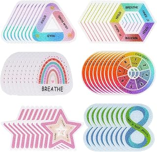 Calm Strips, Anxiety Sensory Stickers, Anxiety Relief Items for Mood Calming Stress Relief Stickers 60 Pcs