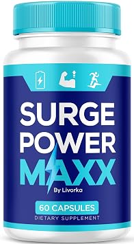 Surge Power Maxx - Surge Power Maxx Capsules Supplement Support, All Natural Premium Advanced Formula, Official SurgePower Maxx Pills Maximum Strength, SurgePowerMaxx Reviews, 60 Capsules for 1 Month