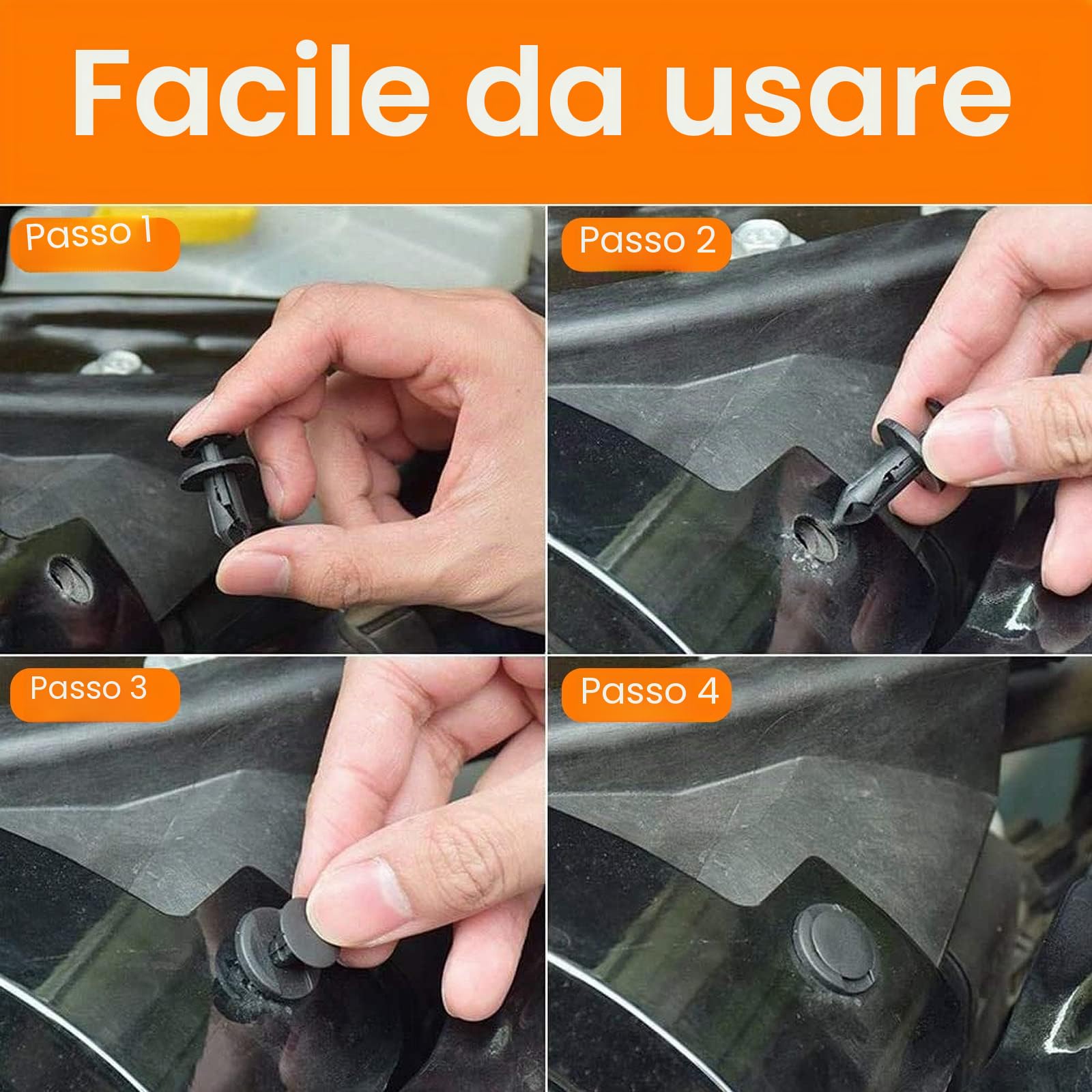 Rivetti in Plastica per Auto 925Pcs Universali di Fissaggio Clip Pannello Porta Clip con 5 PCS Strumenti Rimozione