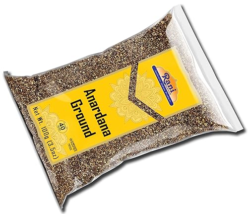 Miniatura 9 de Rani Anardana (granada) molida, especias indias 3.5 oz (100 g)  Todo natural  Sin color  Apto para gluten  Vegano  Sin OMG  Kosher  Sin sal ni