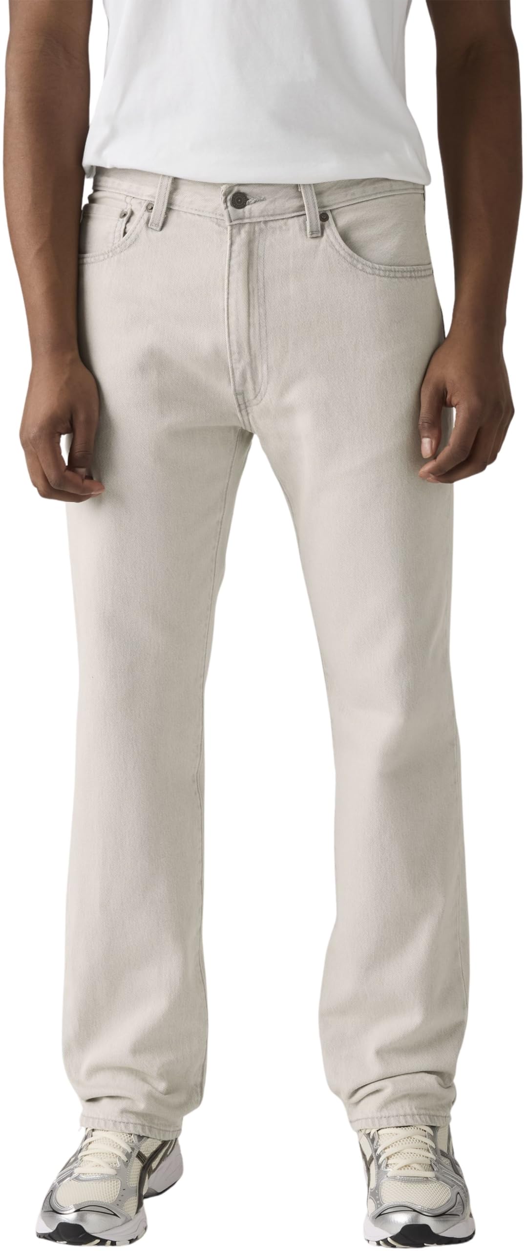 Levi's Men's Just A Local - Grey Jeans 555 Relaxed Straight In Cotton, Mid Rise, Grey (Just A Local), W34/L34