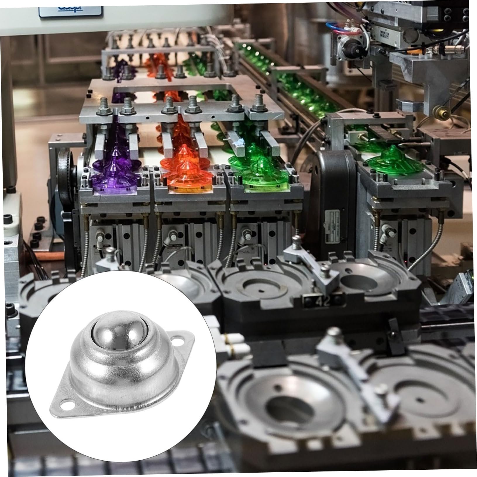 PRETYZOOM 10 Sätze Universalkugel Kleine Lenkrollen Übertragungseinheit Rollenlager Kugelrollen Lagerrad Kugelwirbel Kugelwerfer Lenkrad Kugellagerrolle Universal- Silver Stahl 20 Stück * 10