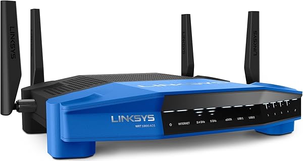 Linksys WRT1900ACS Router Wi Fi AC 1900 Gigabit Dual Band Processore Dual Core da 1 6 GHz 512 MB RAM Mappa di Rete per Dispositivi Connessi Nero V2