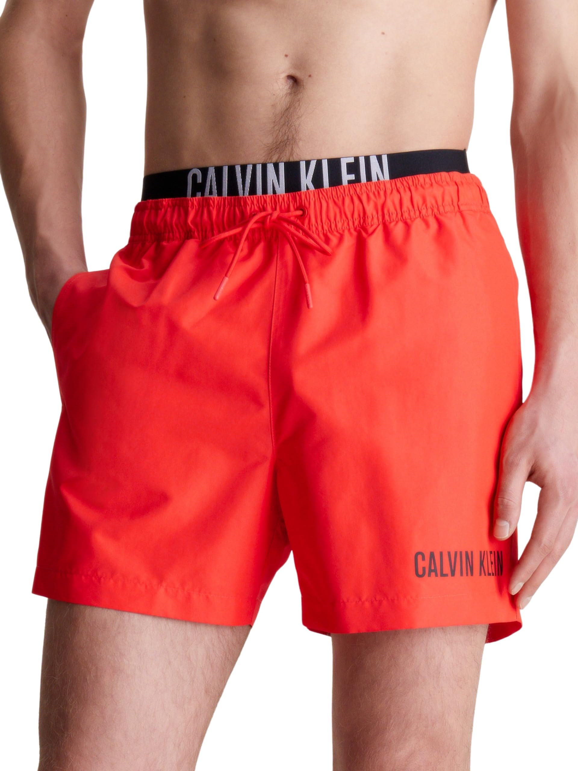 Calvin KleinMen Swim Trunks Medium Double Mid-Length
