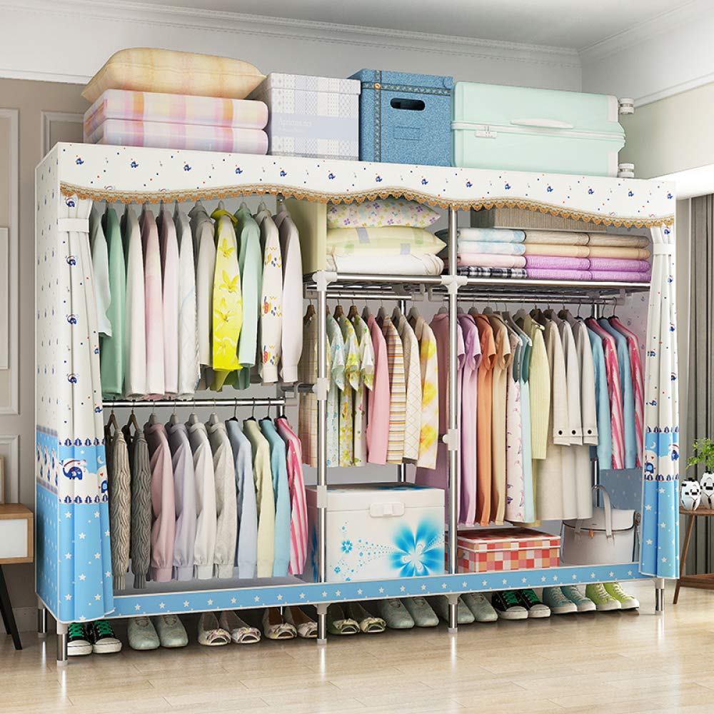 Garde-Robe pour Chambre à Coucher : Grand Dressing en Tissu Amovible