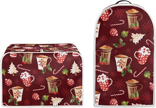 Vista 98 de doginthehole Lindos elefantes decorativos para electrodomésticos pequeños, juego de cubiertas de protección de huellas dactilares para cocina