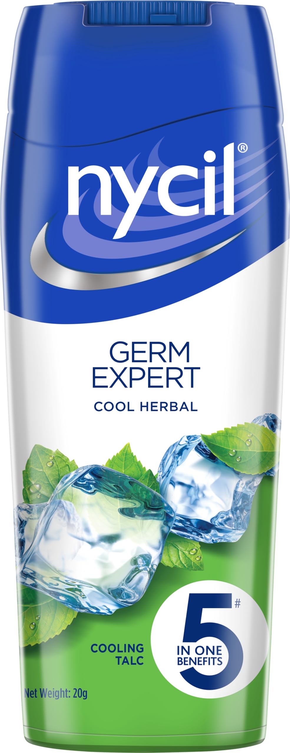 Nycil Germ Expert Cool Herbal Prickly Heat Powder 187.5g | 150g + 25% Extra