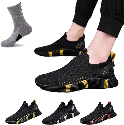 Cnatrop Men Outdoor Hiking Orthopedic Shoes,CNATrop Men Orthopedic Shoes,Easy to Put On and