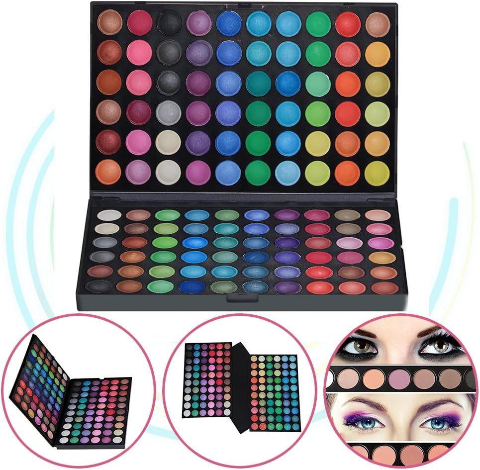 KRABICE Eyeshadow Palette,Bold and Bright Collection, Vivid,Eyeshadow Eye Shadow Palette Makeup Kit Set(120 Eyeshadow Palette) - Pattern 2