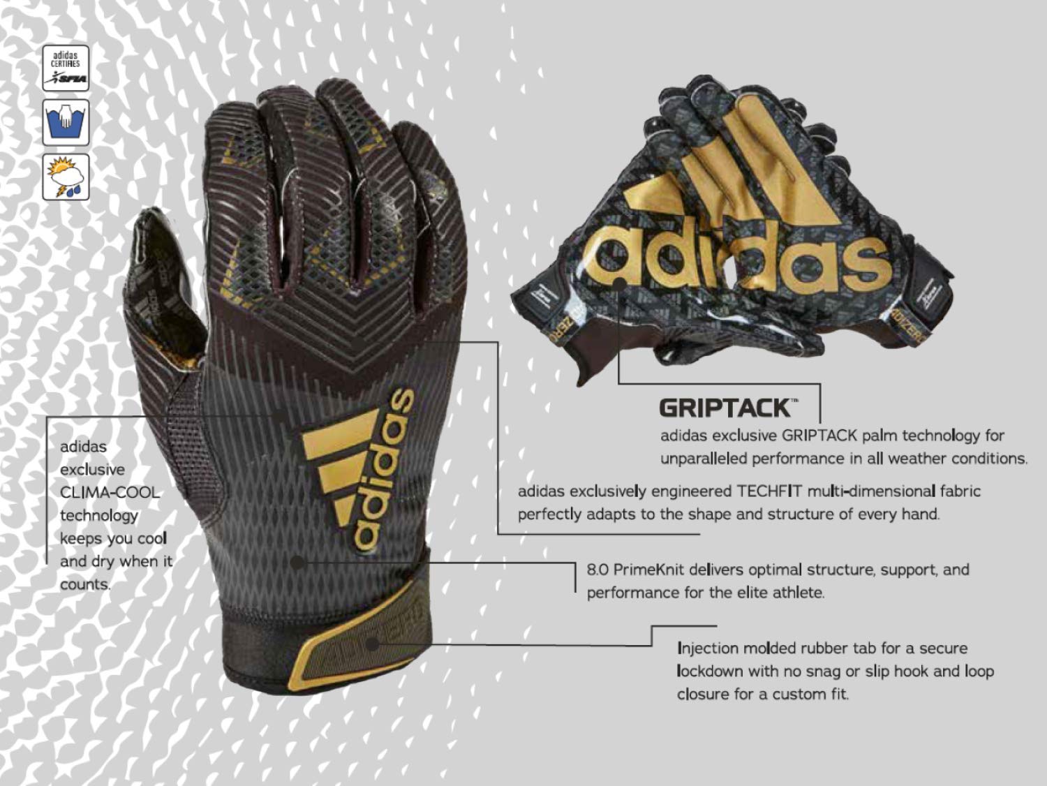 Adidas ADIZERO 8.0 - Guantes de fútbol