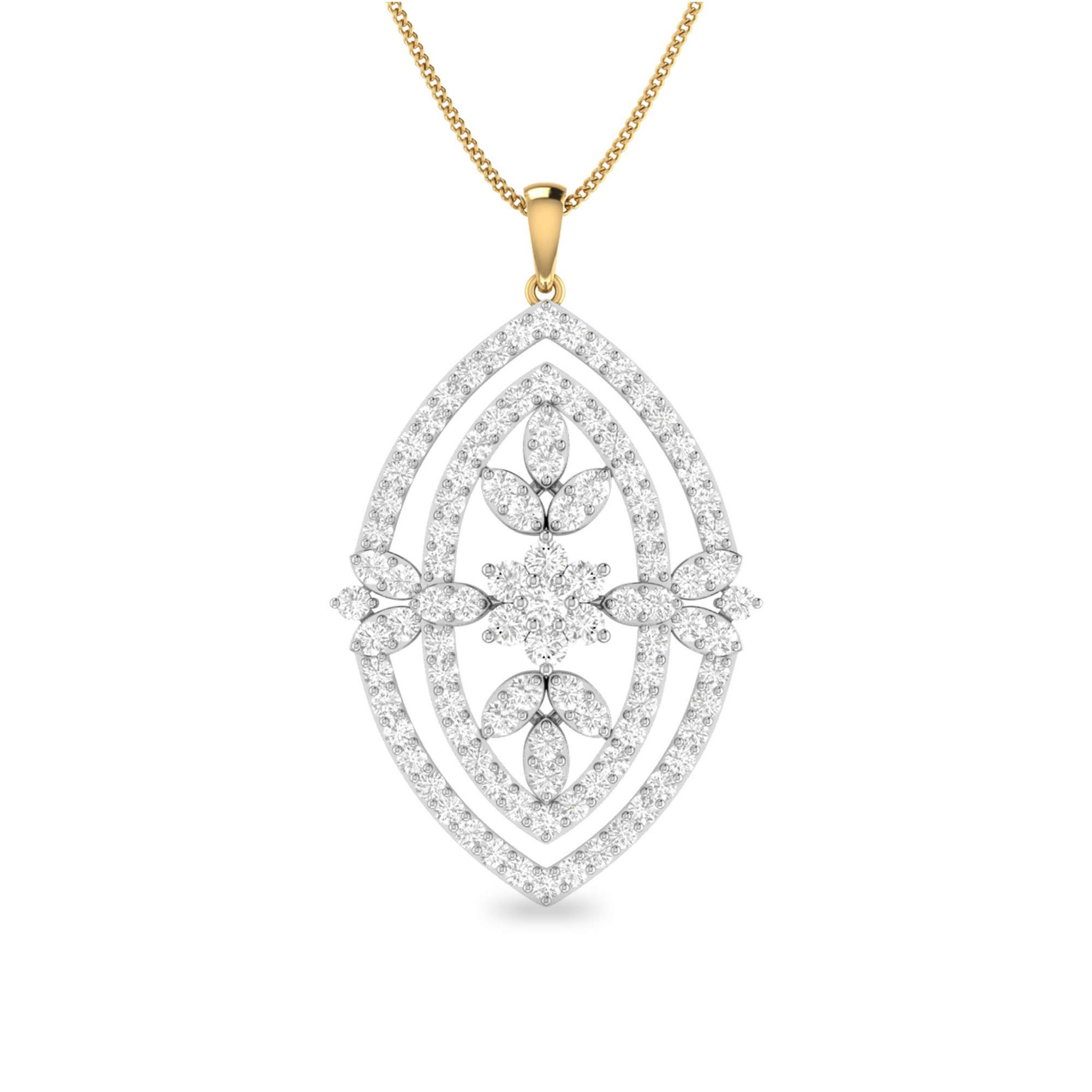 pc jeweller Yellow Gold and Solitaire Pendant for Women-picture-21