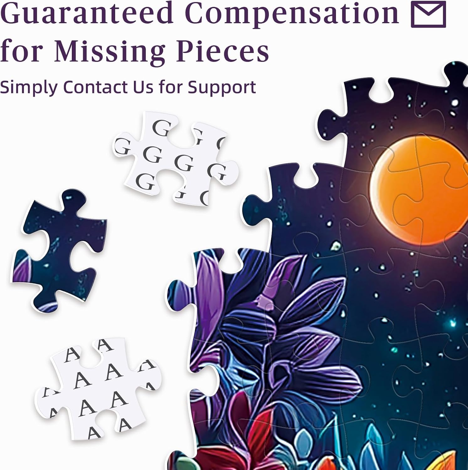 1000 Piece Jigsaw Puzzle for Adults - Starry Field Glowing Tree of Life Puzzle, 27.5" x 19.7" - Stress Relief & Brain Teaser, Ideal Mindfulness Gift for Family Game Night, Artistic Wall Decor