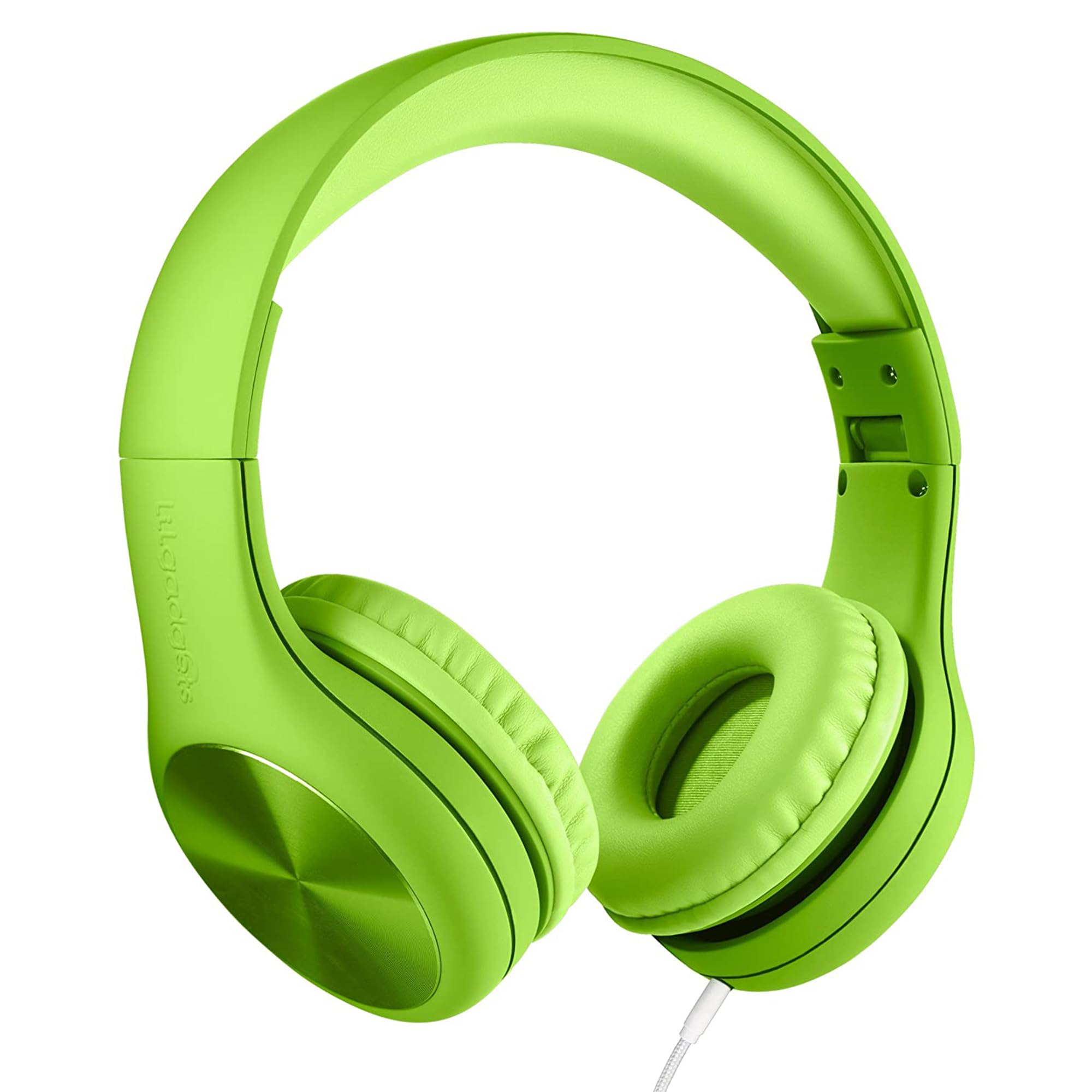 LilGadgets Connect+ Pro-Kopfhörer für Kinder und die Schule – speziell für den Komfort von Kindern entwickelt, faltbares Over-Ear-Headset mit Inline-Mikrofon, kabelgebundene Kopfhörer