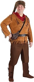 Plus Size Davy Crockett Costume for Men with Accessories | Historical Figure Outfit | Reenactment, Parties, Halloween