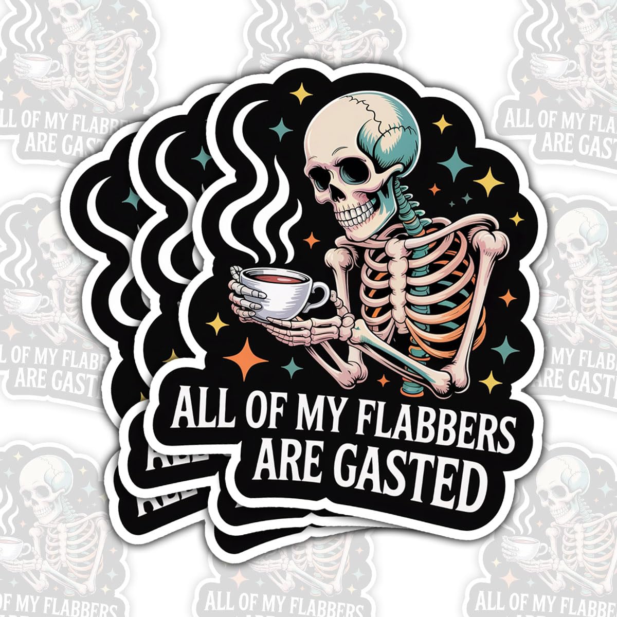 Stickers Flabbers are Gasted pour éviter de confondre votre bouteille et PC