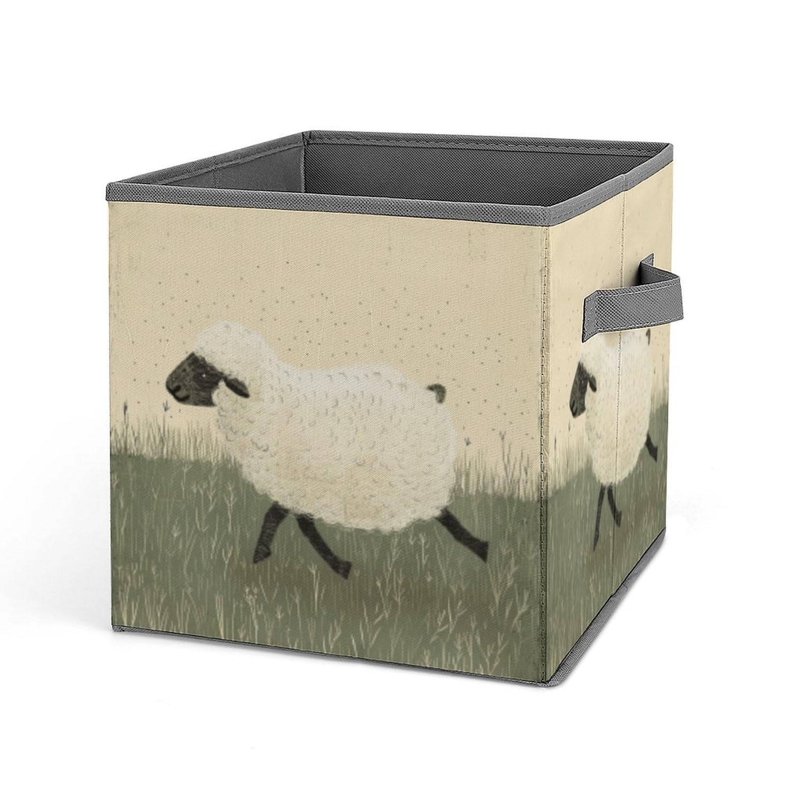 Panier de rangement pliable mouton pour cubes de placard