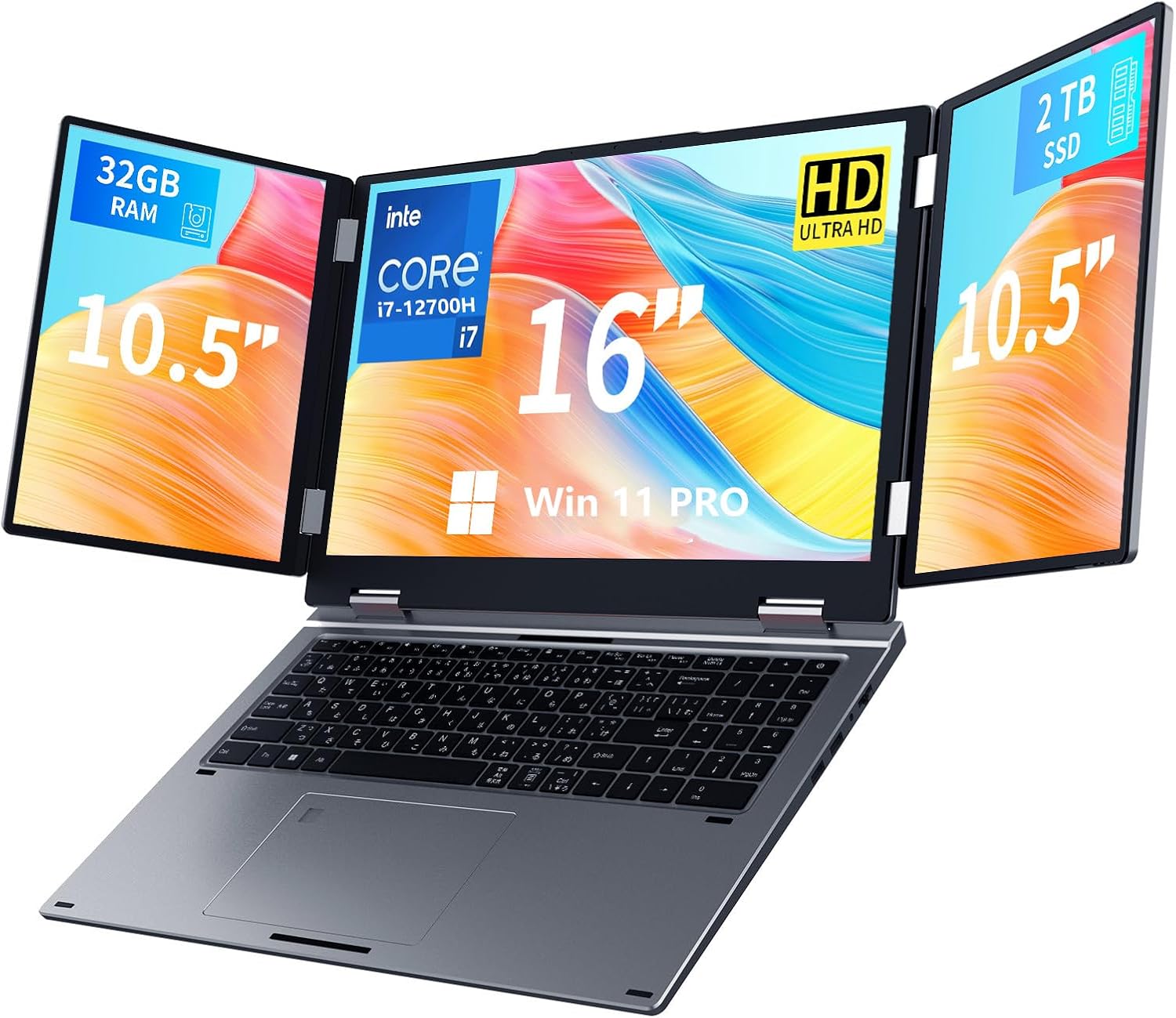 3画面ノートパソコン 16インチ+10.