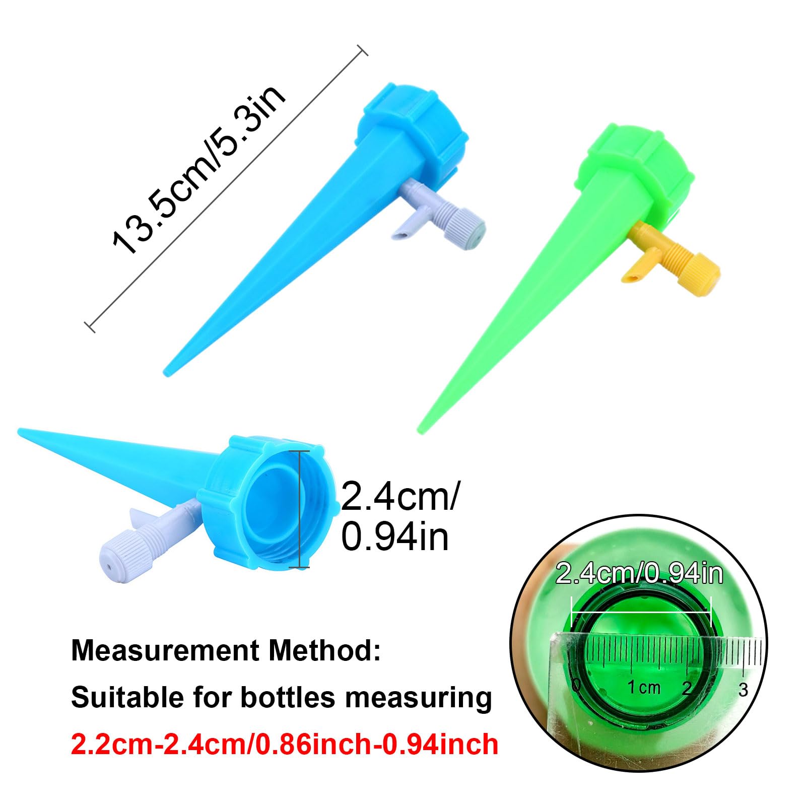 Spighe autoirriganti Irrigazione a goccia a rilascio lento Spighe di irrigazione automatica in plastica per piante da giardino in vaso 8 pezzi | Leroy Merlin