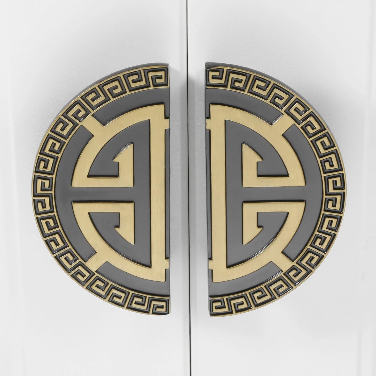2 tiradores de estilo circular de 88mm para herrajes de muebles de cocina y hogar