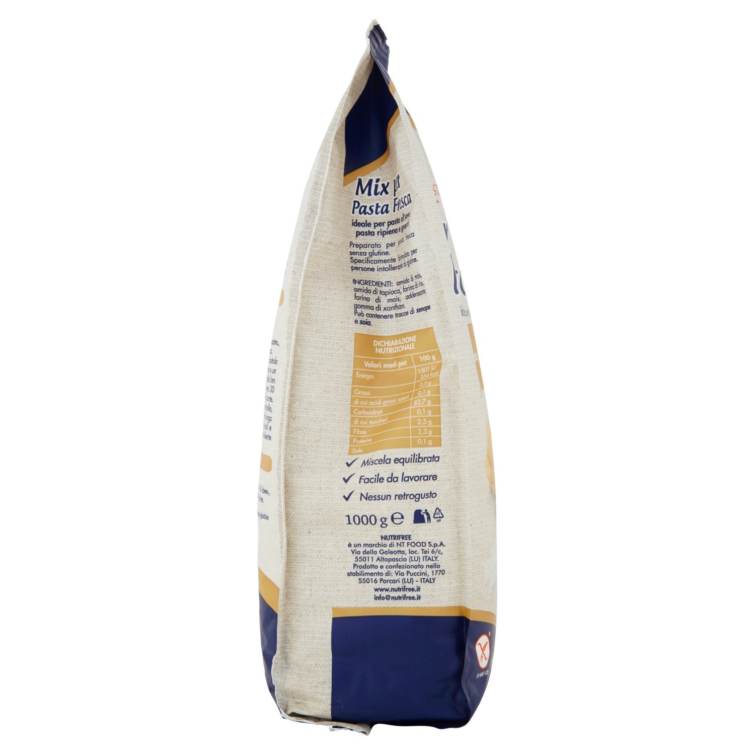 Nutrifree Mix Pasta Fresca, Senza glutine, 6 x 1kg