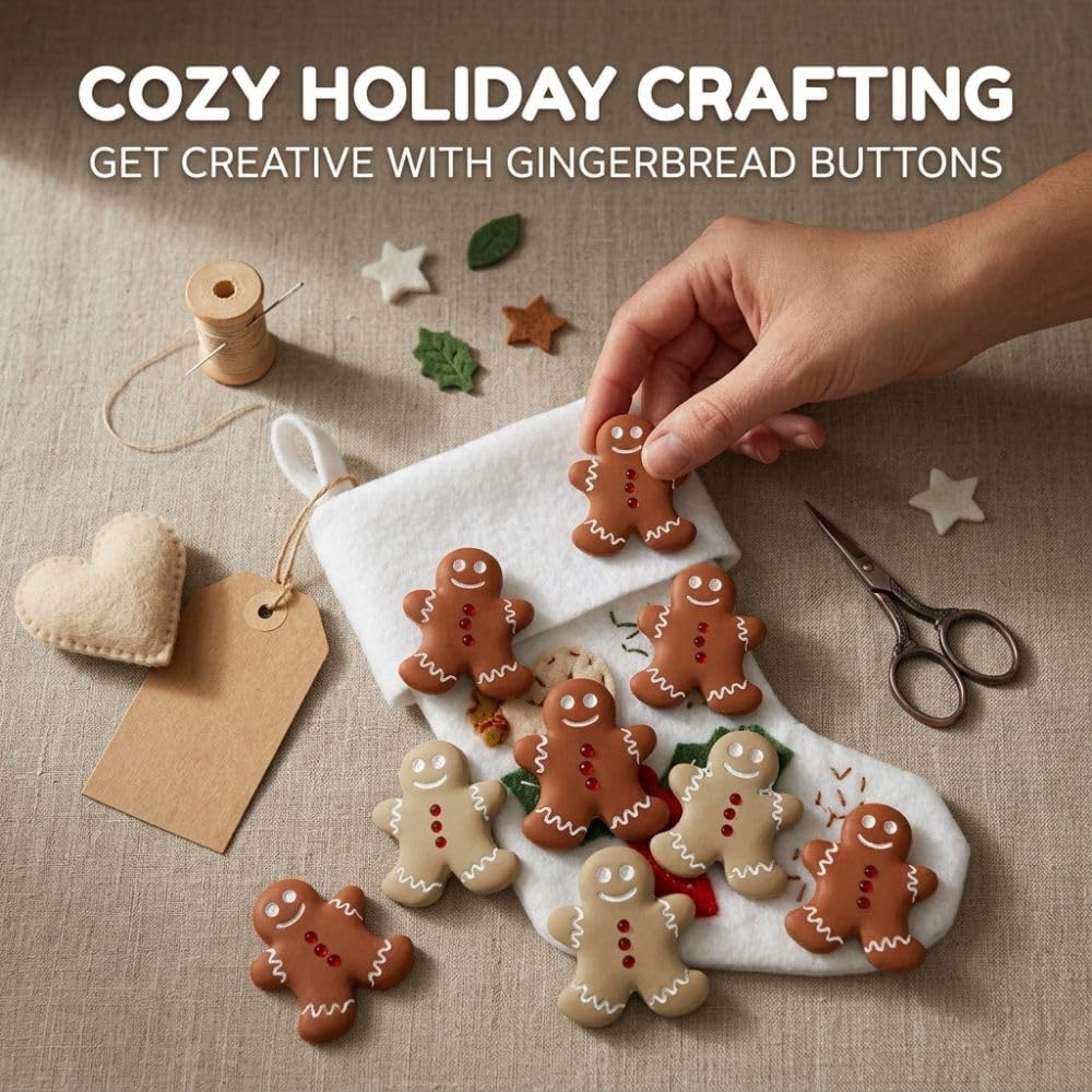 Buttons Galore Craft & Sewing Button Super Value Pack (Gingerbread)