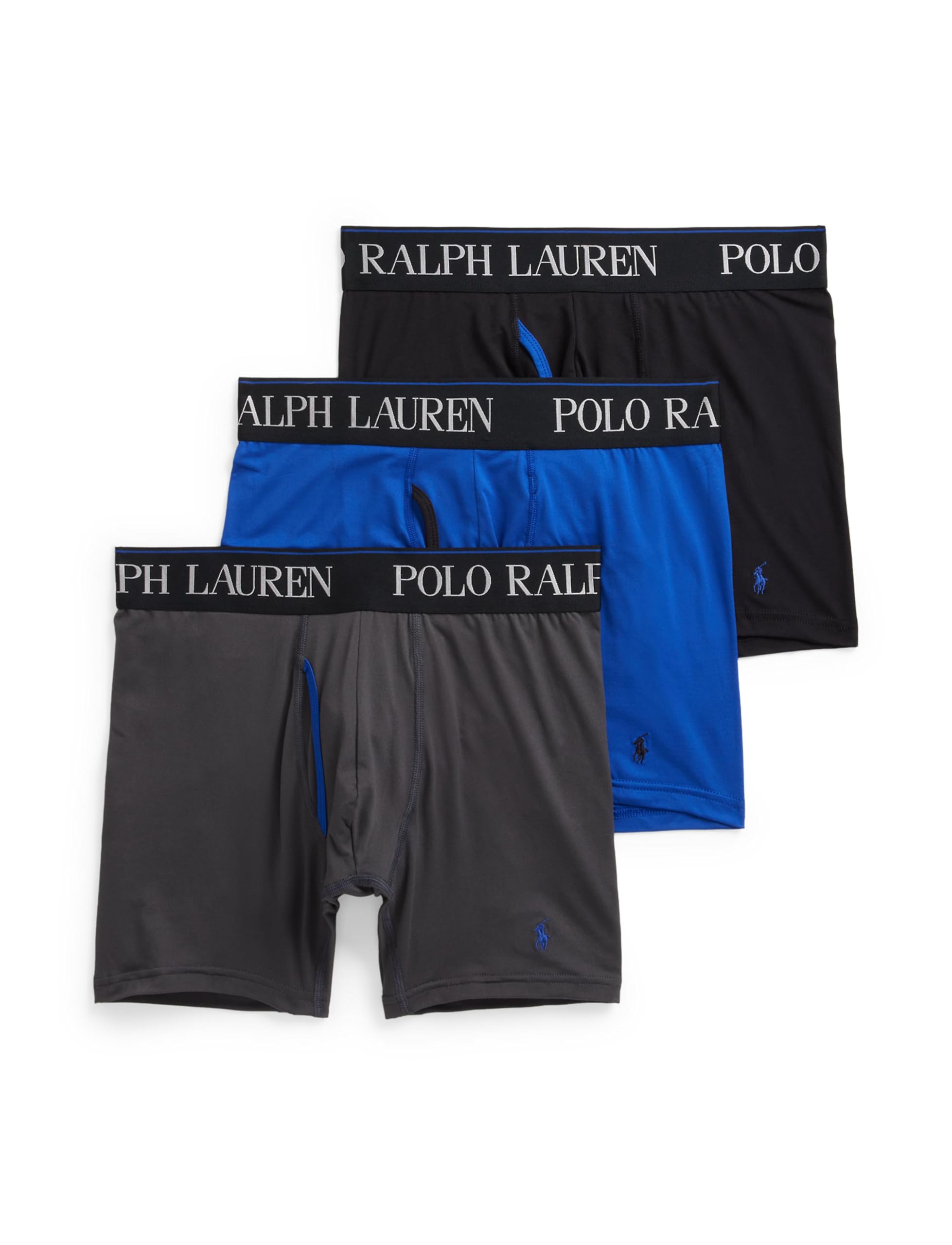 Men's 4D Flex Cooling Microfiber Boxer Briefs, Long Leg & Trunks Available, 3-Pack