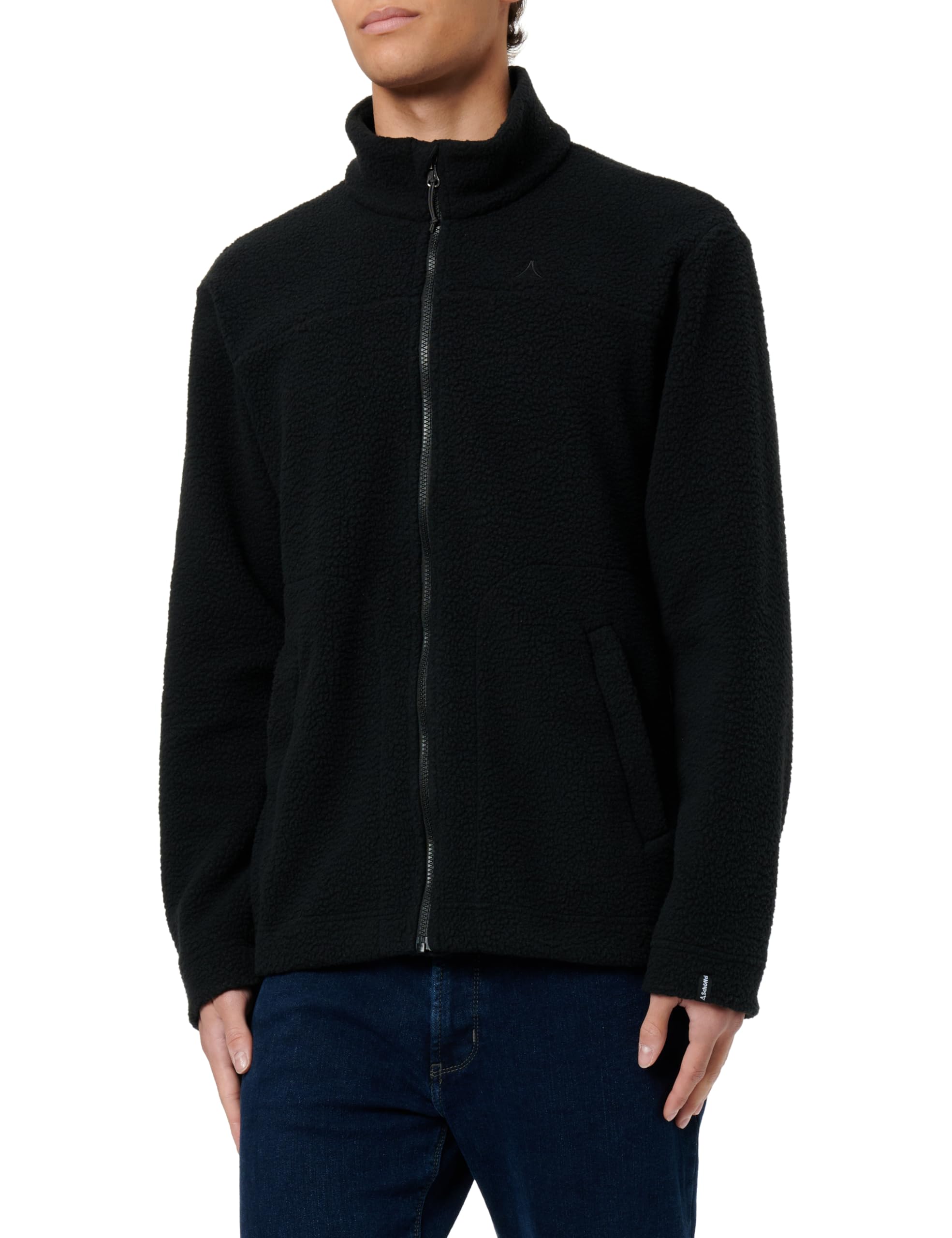 Schöffel Herren CIRC Fleece Jk Style Purga MNS, kreislauffähige Fleecejacke aus kuscheligem Sherpa Fleece, wärmende, schnell trocknende Outdoor Jacke mit fast 100 % Recyclingfähigkeit