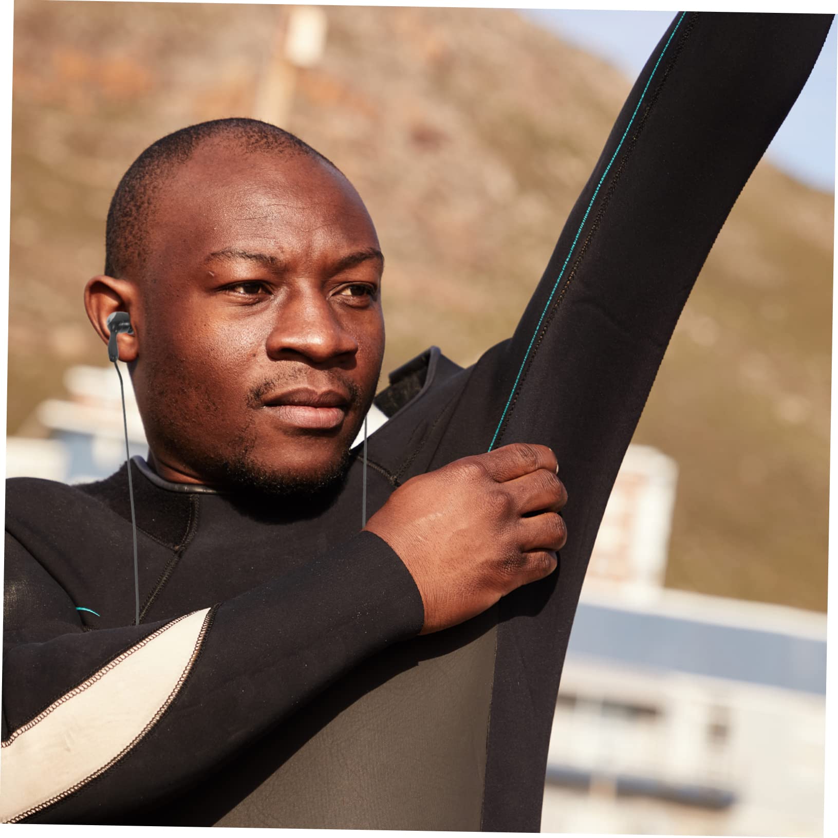 KONTONTY Swim Ear Plugs 2 Pack Waterproof Earphones Adult Ear Protectors for Bathing Shower Canoeing Perfect for Swimming and Surfing