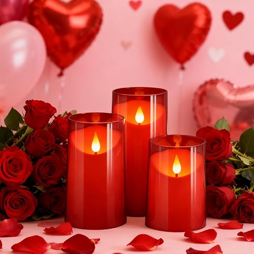 Miniatura 4 de NURADA Velas sin llama con temporizador remoto juego de velas falsas de pilar LED de mecha 3D que funcionan con pilas para bodas, cumpleaños, día de