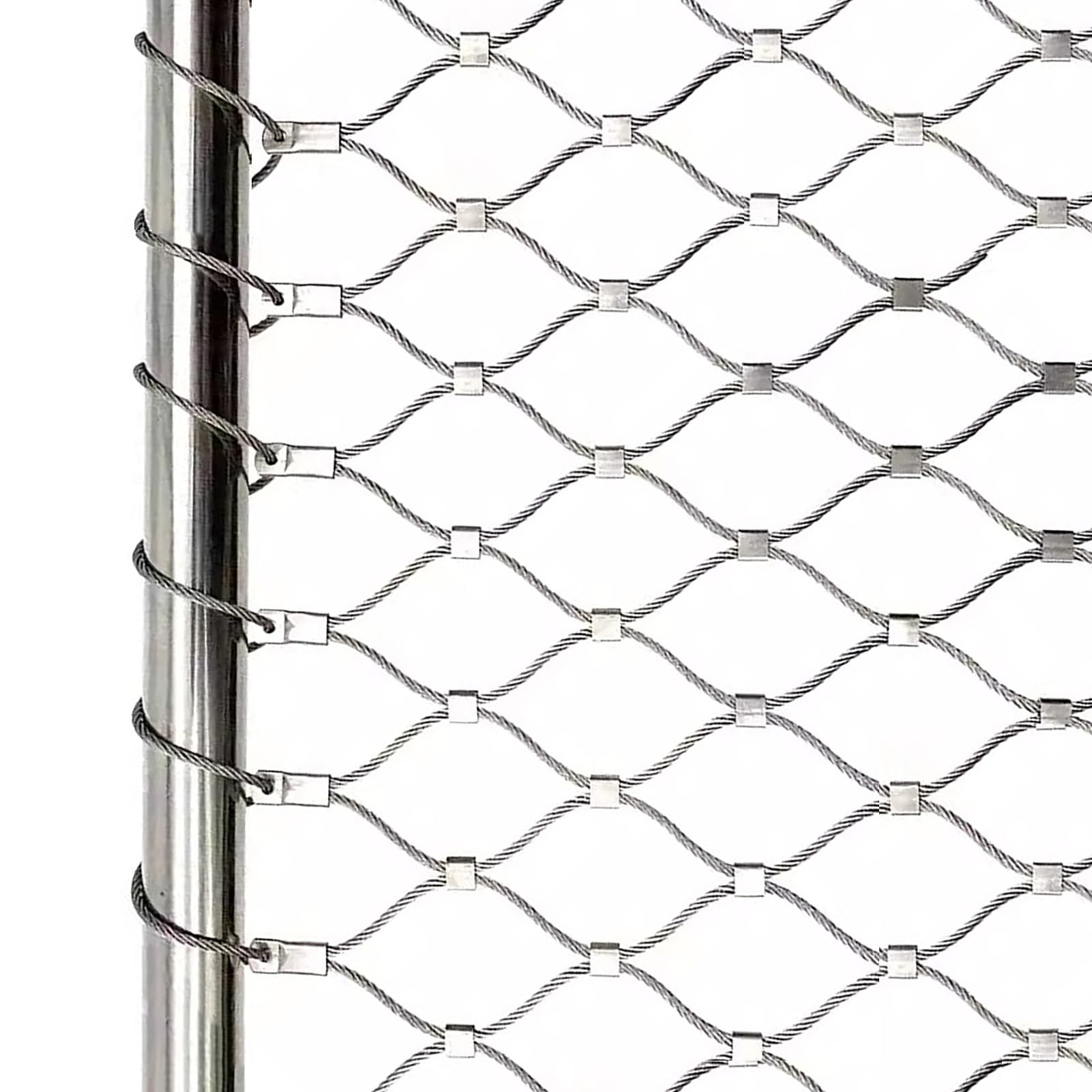 Valla de alambre de 200 cm de altura, valla de alambre, malla de acero inoxidable, malla de metal, malla de alambre, valla de jardín, valla de pasto, valla salvaje, valla de gallinas, valla